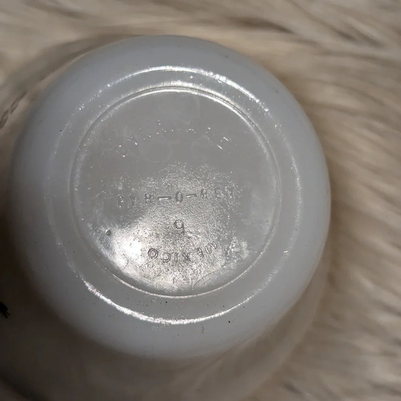 Vintage retro Set 2 Pyr-o-Rey DYNAWARE Brown Daisy Custard Cups Ramekins floral - Picture 6 of 6